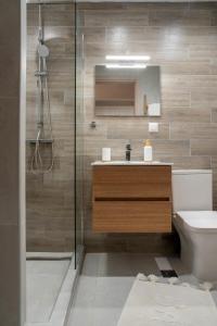 Koupelna v ubytování 8kto Studio