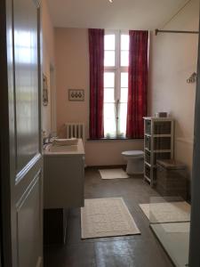 Koupelna v ubytování Huis Vandermersch + 37 fotografií