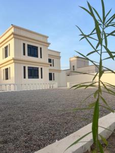 una casa con una planta delante de ella en Pink Beaches Guest Houses, en Al Hadd
