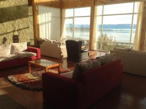 Uma área de estar em Terrazas Del Calafate