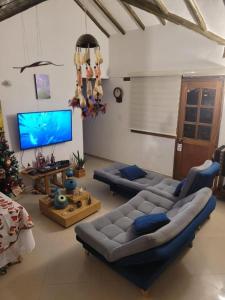 TV a/nebo společenská místnost v ubytování Apartamento Centro Histórico Villa de Leyva