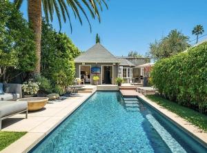 a swimming pool in the backyard of a house at Villa with Heated Pool & SPA in Los Angeles