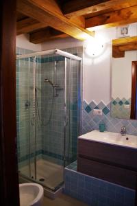 Koupelna v ubytování B&B Piazza di L'Ara