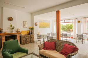 Posezení v ubytování Hostal Cruz