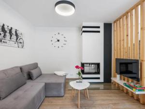 TV a/nebo společenská místnost v ubytování Apartmány U Buku