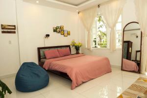 Кровать или кровати в номере Ichigo Home Đà Lạt