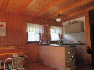 Кухня или мини-кухня в Domek nad jeziorem
