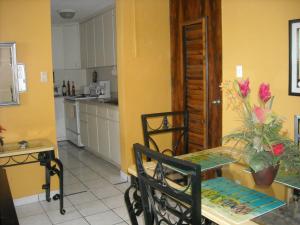 A kitchen or kitchenette at Ocean Front Apartment