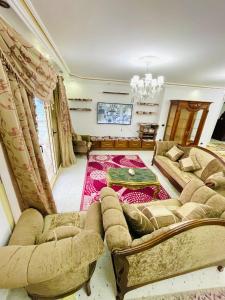 Χώρος καθιστικού στο سان هوتيل للشقق الفندقيه