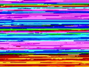 a close up of a rainbow colored computer screen at Holiday Home Calina - 300m from the sea by Interhome in Sæby