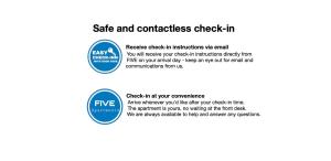 a screenshot of a screenshot of a web page with a self confidence check in text at FIVE Apartments - Boutique in Tromsø