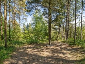 a dirt road in a forest with trees at Holiday Home Ascen - 300m from the sea by Interhome in Læsø