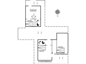 a floor plan of a house at Holiday Home Ascen - 300m from the sea by Interhome in Læsø