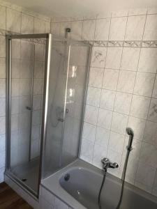 Koupelna v ubytování Ferien du For
