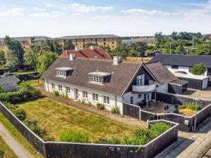 an aerial view of a house with a yard at Apartment Canan - 1-6km from the sea by Interhome in Skagen