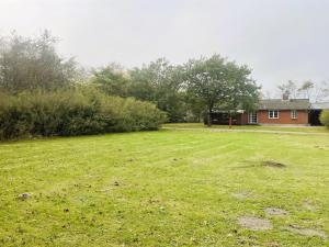 un gran campo de césped con una casa en el fondo en Holiday Home Agla - 2-5km from the sea by Interhome, en Nørre Nebel