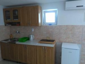 Kuchyň nebo kuchyňský kout v ubytování Apartments Rogoznica
