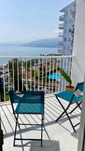 Μπαλκόνι ή βεράντα στο Luxury Studio First Beachline La Ola Azul +18 φωτογραφίες