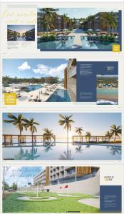 a collage of four pictures of a resort at Resort Porto Life 2 in Porto De Galinhas