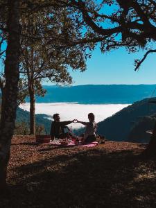 Naturlandskabet i nærheden af chaletet
