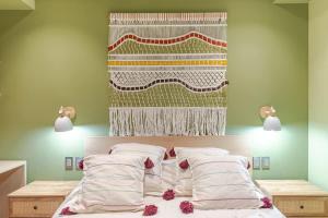 Ένα ή περισσότερα κρεβάτια σε δωμάτιο στο Luxury Sky Paradise