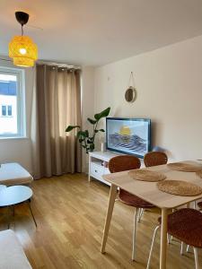 Et tv og/eller underholdning på One bedroom flat close to the Tower Bridge