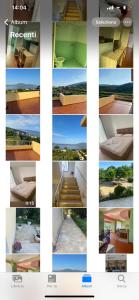 a collage of different pictures of a house at Hotel Dini in Vlorë