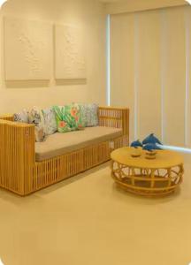 Ένα ή περισσότερα κρεβάτια σε δωμάτιο στο Apartamentos con piscina 1 cuadra de la playa +96 φωτογραφίες