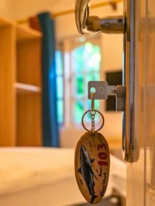 Postel nebo postele na pokoji v ubytování Scuba Haven Fuvahmulah Dive Guest House