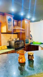 Dapur atau dapur kecil di Pax apartement