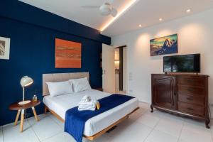 Ένα ή περισσότερα κρεβάτια σε δωμάτιο στο Casa com vista para a Lagoa Rodrigo de Freitas - VR2