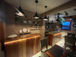 Nhà bếp/bếp nhỏ tại Hotel La Coruña