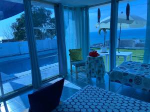 Χώρος καθιστικού στο Habitación privada