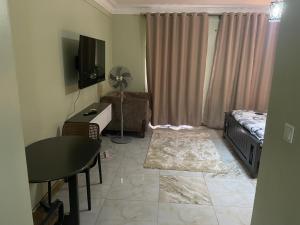 TV a/nebo společenská místnost v ubytování Aurora studio