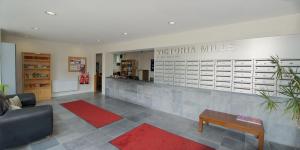 a lobby of a woolworth building with a waiting room at Victoria Mills Apartments - UCC Summer Beds in Cork