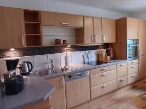 Kuchyň nebo kuchyňský kout v ubytování Ferienwohnung Landliebe + 8 fotografií