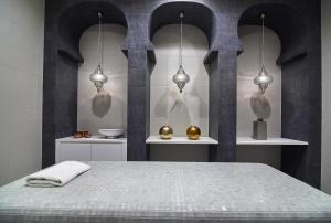 Posteľ alebo postele v izbe v ubytovaní VacationClub - Diune Apartment 63 + 14 fotografií