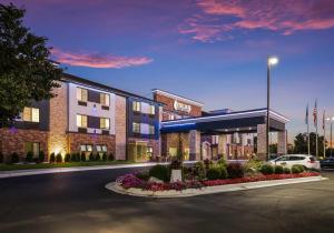a rendering of the front of a hotel at The Leo Collection Detroit, an Ascend Collection Hotel in Lincoln Park