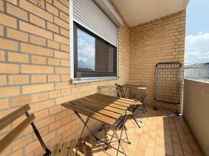 Μπαλκόνι ή βεράντα στο SAD165 Möblierte Monteurwohnung mit Balkon