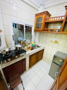 Köök või kööginurk majutusasutuses Résidence Samouraï