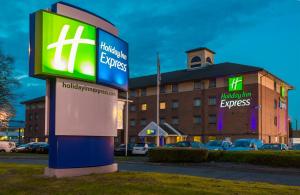 a sign in front of a hospital at Holiday Inn Express Birmingham Oldbury by IHG in Oldbury