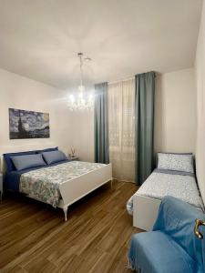 Ένα ή περισσότερα κρεβάτια σε δωμάτιο στο Tuscany Nest