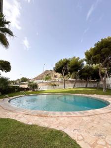 a small pool in the middle of a yard at Rincón Albufereta Piscina, Sierra y Mar in Alicante