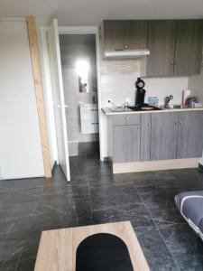 Kuchyň nebo kuchyňský kout v ubytování Studio La Gâche