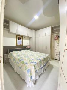 Postel nebo postele na pokoji v ubytování Casa 2 quartos mobiliada condomínio