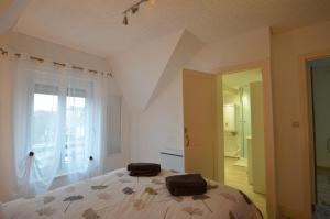 Postel nebo postele na pokoji v ubytování VILLA Elisabeth