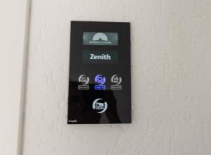 a remote control is attached to a wall at Villa Maresolia in Kas