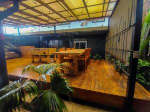 Restoran atau tempat lain untuk makan di Viajero San José Hostel