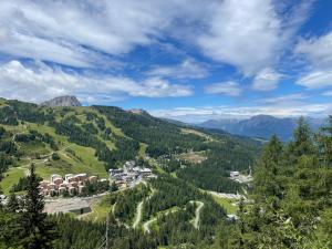 a view of a valley with houses and trees at Apartments Francoa Nassfeld in Sonnenalpe Nassfeld