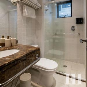 Koupelna v ubytování Flat Higienópolis Premium